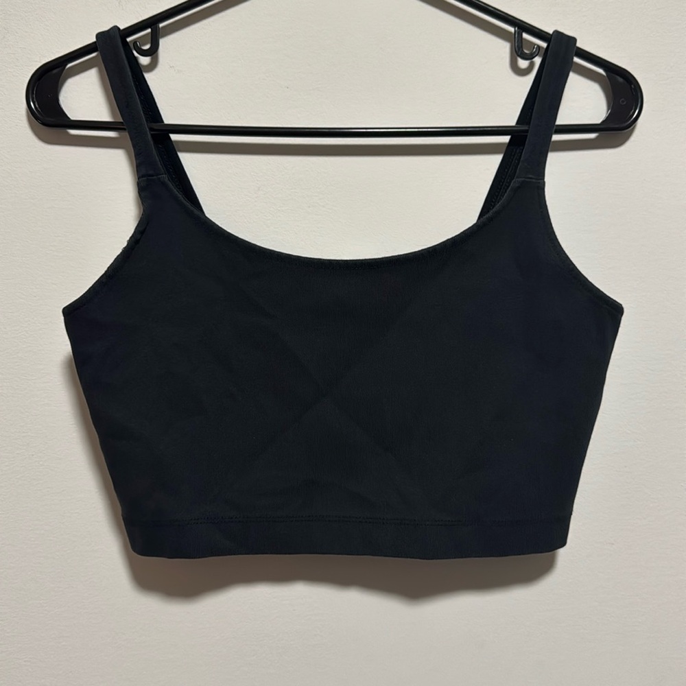 The Group Babaton Black Crop Tank Top in Medium